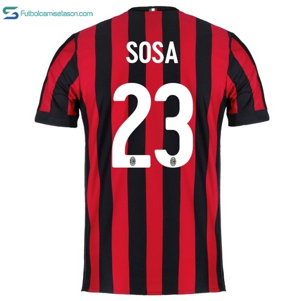 Camiseta Milan 1ª Sosa 2017/18